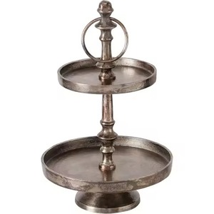 Exclusive Living Metal 2 <b>Tier</b> <b>Cake</b> Stand Dessert Display Tray Cupcake Holder Table Decor - Product Image 3