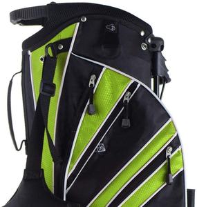 Golf Stand Bag 9 Inch PU Waterproof Solid Color Zip Closure with <b>Wheel</b> and Shoe Pockets <b>Machine</b> Washable for Adults - Product Image 6