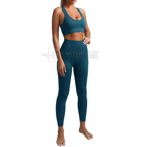 Conjunto de Yoga para Mujer, Superventas, MOQ Bajo, Color Sólido, Último Diseño, Precio al por Mayor - Product Image 2