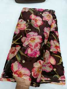 Tela de Seda Suave para Bordado, Calidad Premium, Peso Pesado, Secado Rápido, 85 GSM, 44 Pulgadas de Ancho, Diseño de Boutique - Product Image 2