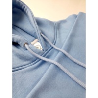 Conjunto Deportivo de 2 Piezas para Hombre, Azul, con Capucha, Color Sólido, 100% Algodón, Elástico en 4 Direcciones, Transpirable, Pantalones Deportivos para Exteriores