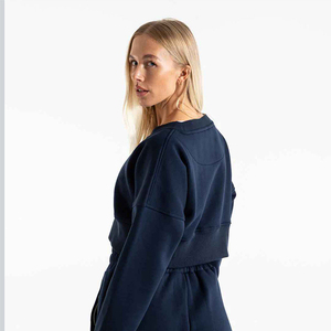 <b>ladies</b> cropped <b>sweatshirt</b> wide hem street style women short length pullover <b>sweatshirt</b> everyday outfit <b>ladies</b> - Product Image 3