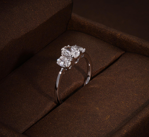 Anillo de Plata de Ley 925 con Baño de Oro de 18K y Diamante de Laboratorio, para Mujer, Compromiso, Boda, Moissanita VVS, Proveedor de Joyería - Product Image 2