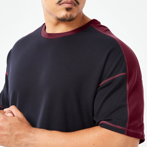 T-shirt décontracté pour homme avec logo personnalisable, 100% coton lourd, séchage rapide, col rond, motif imprimé, cadeau idéal, bicolore - Product Image 4