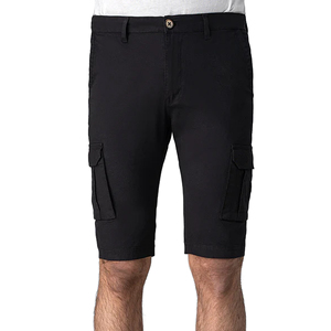 Pantalones Cortos Cargo Negros para Hombre, 100% Algodón, Cintura Media, Cierre de Botones, Estilo Casual, con Bolsillos, Gran Venta - Product Image 5