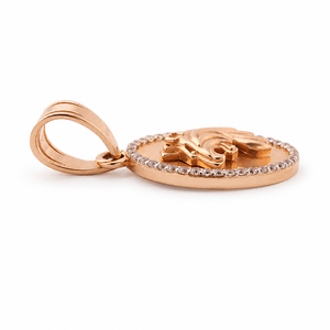 Colgante de Diamantes con Cabeza de León en Oro Rosa de 18 Quilates para Hombre, Unisex, Acabado Pulido, Inspirado en Animales, Regalo para Fiestas, Uso Diario, Joyería de Lujo - Product Image 4