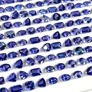 Loupe Clean AAA Grade Tanzanite Faceted Loose Gemstones 8mm to 12mm Certified Natural Tanzanite Stone for Jewelry Making in Bulk - Product Image 3