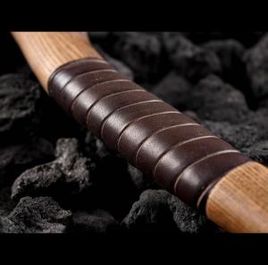 Hache en acier carbone forgée à la main - 16,7 cm - Hache professionnelle pour le bushcraft - Lame avec poignée en cuir - Personnalisable - DIY - ODM - Idéale pour les travaux en extérieur - Cadeaux - Product Image 6