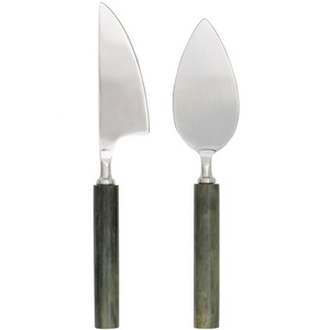 Juego de Cuchillos para Queso con Mango de Resina de la Colección Hecha a Mano, con Hojas de Acero Inoxidable, Aptos para Lavavajillas y Microondas, para Servir y Cortar - Product Image 3