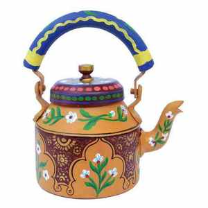 Bouilloire à thé en cuivre gravée motif floral, pot à café et à eau fait main, théière pour cuisine, restaurant, usage domestique et options cadeaux - Product Image 6
