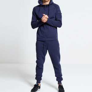 New Trendy Baggy Tracksuit Manufacturer High Quality Cotton Mens Tracksuits Set with Zipper Hoodie and <b>Pant</b> Two Piece Set - Product Image 3