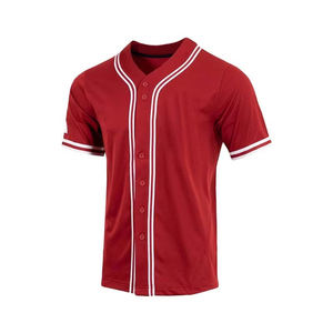 Maillot de baseball imprimé à manches courtes de haute qualité, grande taille - Séchage rapide, respirant, confortable - Product Image 1