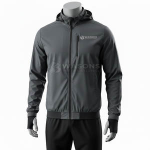 Veste de sport pour homme, pour la remise en forme et les exercices quotidiens, coupe ajustée - Product Image 2