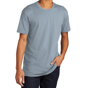 T-shirt unisexe de luxe à col rond, grande taille, avec logo personnalisé, 100 % coton, style décontracté et épais, le plus vendu - Product Image 4