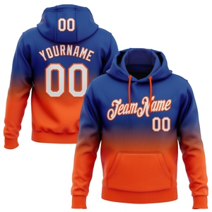 Sweat-shirt à capuche pour homme, écologique, tendance, avec dégradé blanc-orange, nouveau design, sur mesure, vente en gros directe - Product Image 1