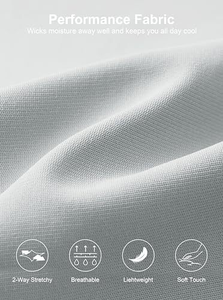 Shorts Bermuda pour homme en kaki, séchage rapide, avec fermeture boutonnée, shorts de sport décontractés - Product Image 5