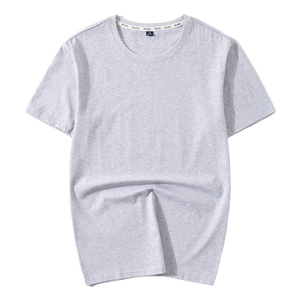 T-shirts décontractés pour hommes de haute qualité en gros, unis et vierges, avec impression en relief, étiquettes personnalisées et options en coton - Product Image 2