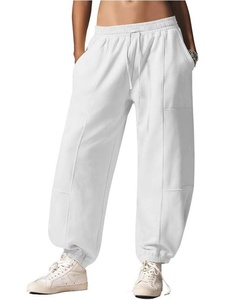 Pantalones deportivos para mujer, pantalones para correr, con bolsillos, corte holgado, parte inferior recta, cintura media, otoño - Product Image 5