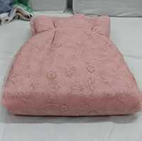 Tissu de haute qualité pour robe, broderie Georgette Fox, travail de broderie lourdement orné, pour femmes, fournisseur en gros.