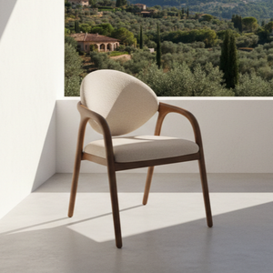 Silla de Comedor Moderna y Resistente para Exteriores Vata, Estructura de Teca Natural, Diseño Ergonómico con Cuerda, Estilo Escandinavo, Resistente al Agua - Product Image 6
