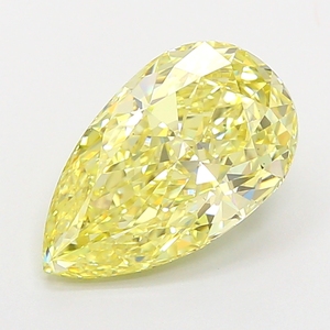 Cautivador Diamante Amarillo Intenso en Forma de Pera de 3.15-3.20 Quilates VS1, Piedra Preciosa Suelta, Ideal para Diseños de Joyería - Product Image 3