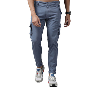 กางเกงชิโน่ลำลองสไตล์สปอร์ตสำหรับผู้ชาย JOXAI SPORTSWEAR ผลิตในปากีสถาน รับสกรีนโลโก้ ผ้าโพลีเอสเตอร์/คอตตอน ทรงคาร์โก้ แต่งเชือกผูกเอว สไตล์สตรีทแฟชั่น - Product Image 1