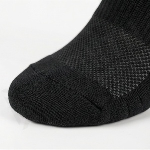 Knee High Running Socks Black Gray Geometric Pattern Breathable Spandex Polyester Adult Compression Sport Socks - Product Image 6