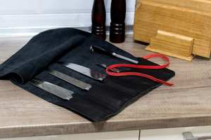 Étui de rangement portable pour ustensiles de cuisine, pochette pour couteaux de chef, sac de transport pour couteaux de chef, support de couteaux de cuisine, sac enroulable LKR-0278 - Product Image 4