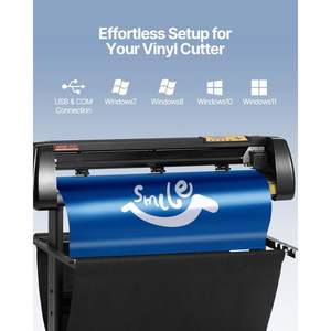34-Inch Bundle <b>Vinyl</b> <b>Cutter</b> Machine LCD Display Manual Plotter <b>Cutter</b> Signmaster Software Design Cut Including Supplies Tools - Product Image 3