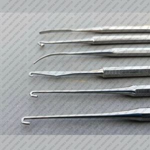 Juego de 6 Extractores de Venas y Ganchos para Flebectomía Varady, Instrumentos de Cirugía Venosa de Acero Inoxidable, Kit de Herramientas para Flebectomía, Más Vendido - Product Image 2