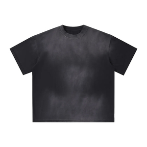 รับผลิตเสื้อผ้าสตรีทแวร์ทรงโอเวอร์ไซส์สำหรับผู้ชาย ผ้าคอตตอนหนา 260GSM ย้อมสีแบบวินเทจด้วยเทคนิค Acid Wash พิมพ์ลายด้วยระบบ DTG และสกรีนซิลค์สกรีน  ขั้นต่ำในการสั่งซื้อน้อย - Product Image 1