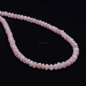 Grapolite rose naturel de qualité supérieure à facettes en forme de rondelle 4x4 à 7x6 MM brin de perles de pierres précieuses de 16 pouces pour la fabrication de bijoux - Product Image 2