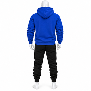 Ensemble de survêtement 2-en-1 pour homme, personnalisé, style streetwear, à capuche, avec strass, délavé à l'acide, épais, 100% coton, haute qualité, automne, vente en gros - Product Image 2