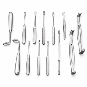 Kit de 13 instruments de greffe de cartilage de la cartilagine osseuse du nez Daniel pour rhinoplastie, chirurgie plastique, en acier inoxydable, fabricant OEM - Product Image 2
