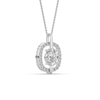 Colgante de Lujo con Diamante Cultivado en Laboratorio de 2.66 Ct, Estilo Único, Certificado IGI, Oro Sólido de 14k, Diseño Ligero, Corte Oval Brillante, para Mujer