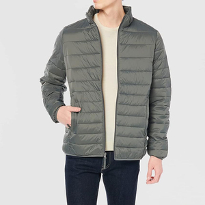 Wholesale Unisex Winter Puffer Jacket Hooded Reversible <b>Waterproof</b> Windproof Stand Collar Thick Nylon <b>Padded</b> Front Logo OEM - Product Image 2