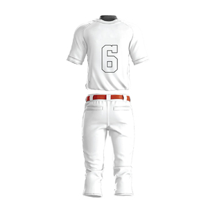 Men's White Baseball Pants With Black Belt And <b>Socks</b> All Seasons Regular Fit Solid Color Sport Apparel - Product Image 4