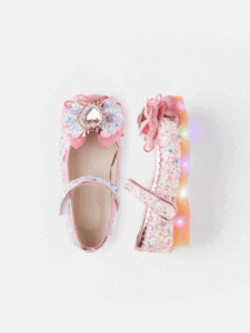 Zapatos de Vestir OZKIZ Estilo Coreano con Corazón Brillante para Niñas de 2 a 7 Años, Moda Infantil Primavera/Otoño, Venta al Por Mayor - Product Image 1