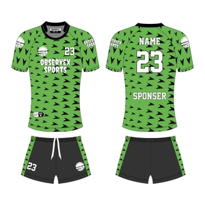 Camiseta de Rugby para Entrenamiento, Sublimada, para Hombre, Conjuntos de Camiseta y Pantalones Cortos, Uniforme de Rugby para Clubes y Torneos - Product Image 1