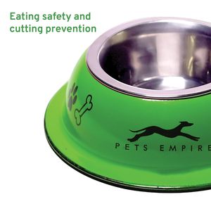 Grande demande, bol pour chien en acier inoxydable détachable antidérapant avec fond en caoutchouc, compatible lave-vaisselle, couleur rouge - Product Image 3