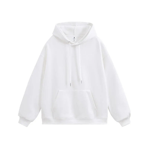 เสื้อฮู้ดโอเวอร์ไซส์สีฟ้าอ่อนแบบยูนิเซ็กซ์ ทรงปกติ สวมใส่สบาย เหมาะสำหรับฤดูใบไม้ร่วง มีกระเป๋า ดีไซน์ทันสมัย ผลิตจากผ้าฝ้ายถัก - Product Image 2