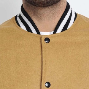 Chaqueta Varsity Unisex Personalizada de Lana con Mangas de Cuero Genuino, Precio de Fábrica, Chaqueta Bomber Cálida de Invierno al por Mayor WVJ-0064 - Product Image 6
