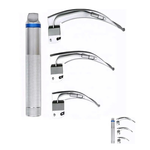 Ensemble de laryngoscope manuel à fibres optiques de qualité supérieure, kit d'intubation médicale de diagnostic avec lames et porte-aiguille à usage unique - Product Image 4