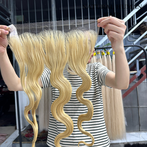 8 - 32 pouces de haute qualité cheveux bruts vietnamiens dentelle frontale perruque texture droite HD dentelle pour les femmes noires non traitées avec la taille du bonnet - Product Image 1