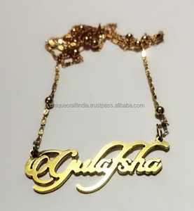 Collier pendentif chaîne en laiton de haute qualité pour femmes Style épais avec design géométrique classique pour les fêtes de mariage! - Product Image 6