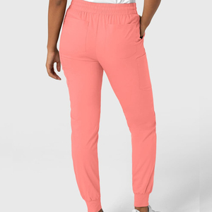 Haut de blouse médicale pour femme, col en V, manches courtes, couleur unie, avec poches, qualité supérieure, ensemble infirmière - Product Image 3