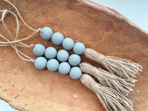 Colorful Beaded Hanging Garland Boho Wall Decoration for Home Decor by Curio Craft - Product Image 1