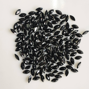 สปิเนลสีดำธรรมชาติ 6x3 มม. ทรงมาร์คีส์ คุณภาพดีที่สุด พลอยหลวม รับรองโดย Red Mountain Gems สำหรับทำเครื่องประดับ - Product Image 2