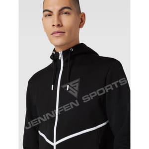 Nouvelle mode, couleur unie, jogging léger, ensemble de survêtement sportif, tissu 100% coton, survêtements pour hommes, logo personnalisé - Product Image 2
