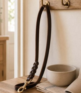 Comfort Grip Eco-Friendly 100% Cotton <b>Dog</b> <b>Leash</b> with Animal Pattern and Bowknot Decoration Modern Design for Happy Walks - Product Image 1